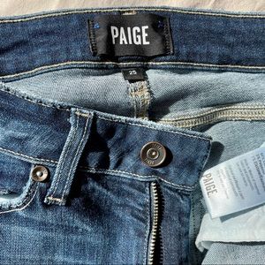 Paige Hoxton Ankle dark wash Jeans in size 25.